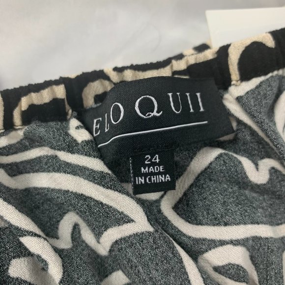 Eloquii Printed Wide Leg Off Shoulder Jumpsuit 24 - Picture 2 of 7